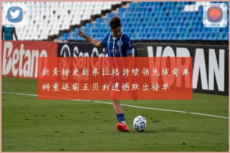 新秀榜更新弗拉格持续领先埃奇库姆重返前五贝利遗憾跌出榜单